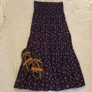 Floral Boho Peasant Skirt/Dress